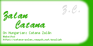 zalan catana business card